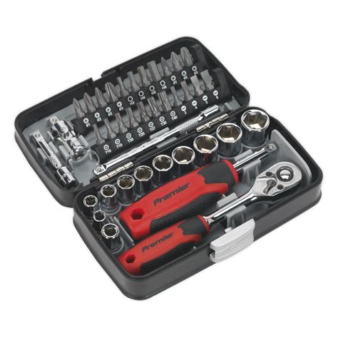 38pc 14sq Drive Socket And Bit Set Ak8945 Sealey