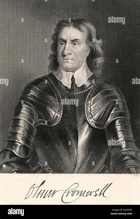 Oliver Cromwell 1599 1658 English Military And Political Leader Stock