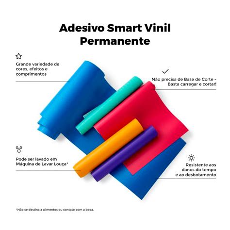 Adesivo Smart Vinil Permanente Metalizado Champanhe Cricut 33x90cm