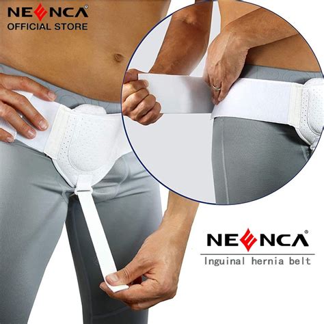 Neenca Inguinal Hernia Support Belt For Men I Fits Left Or Right Side I