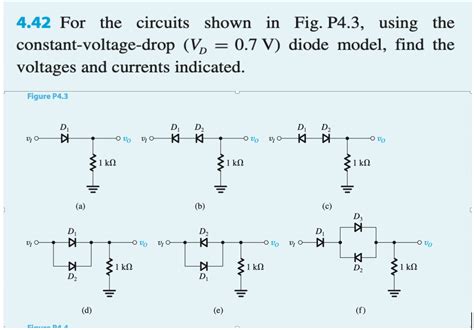 Solved 4 42 For The Circuits Shown In Fig P4 3 Using The