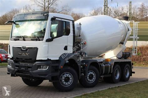 Location camion MAN béton Euromix toupie Malaxeur TGS 35 430 8x4 Euro