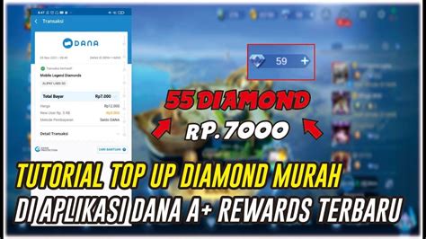 CARA MEMBELI DIAMOND MOBILE LEGEND DI APLIKASI DANA A REWARD TERBARU