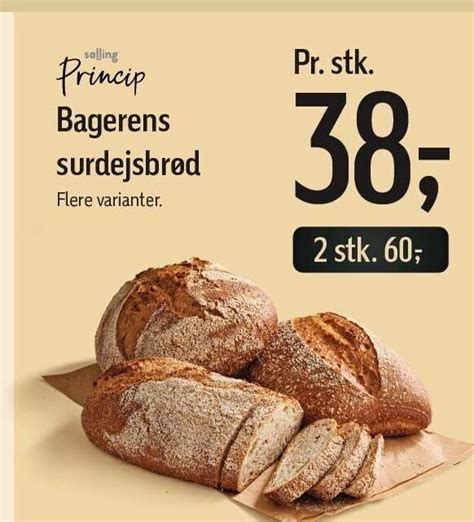 Princip bagerens surdejsbrød tilbud hos Føtex