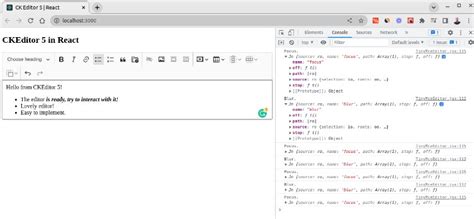 CK Editor 5 In React
