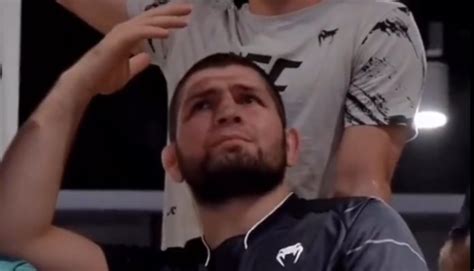 Vid O Khabib Nurmagomedov R Agit La Perte Par D Cision Partag E De