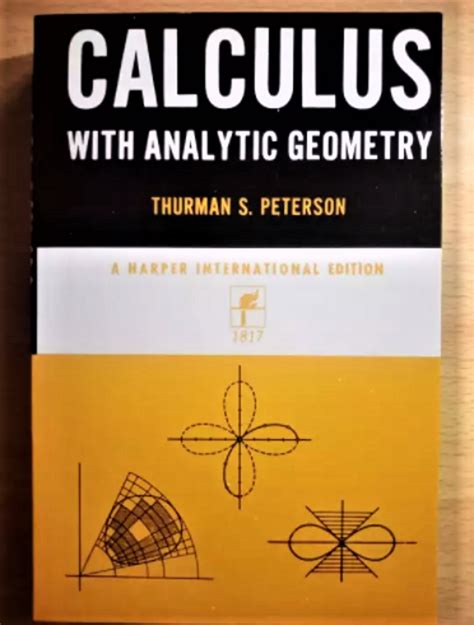 Calculus With Analytic Geometry By Thurman Peterson Lazada Ph