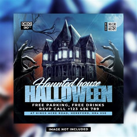 Premium Psd Halloween Horror Night Party Social Media Post And Flyer