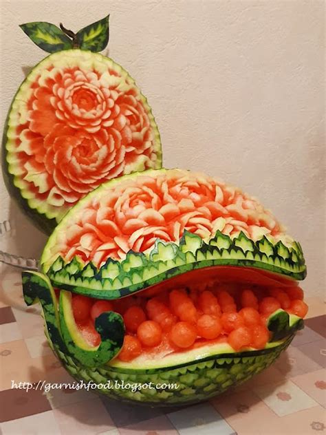 Garnishfoodblog Fruit Carving Arrangements And Food Garnishes