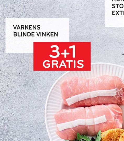 Varkens Blinde Vinken Promotie Bij Alvo Gratis