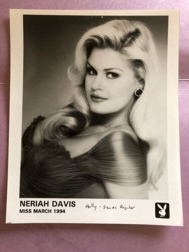 Neriah Davis Playboy Playmate Vintage Publiciy Press Headshot Photo Ebay