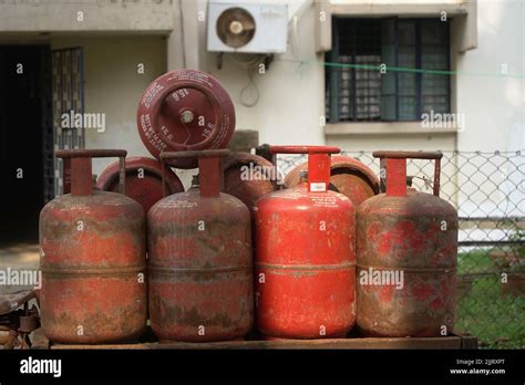 View Of Old Gas Cylinders Hi Res Stock Photography And Images Alamy