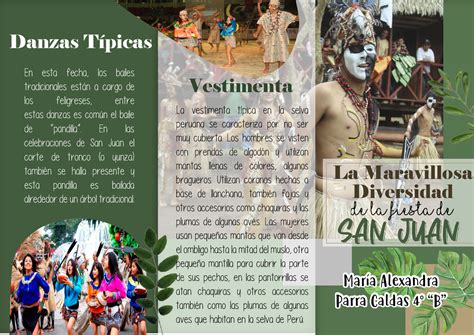 Tríptico Diversidad de la Fiesta de San Juan La Maravillosa