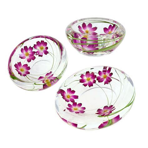 Emilio Robba Purple Cosmos Flower Bowls Set Shop Marcus