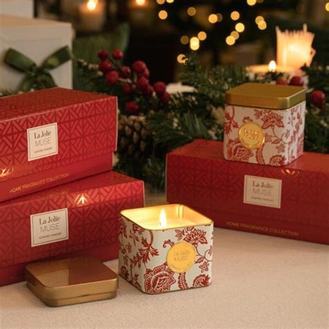 LA JOLIE MUSE Candle Set Of 3 Natural Soy Candles Gifts For Women