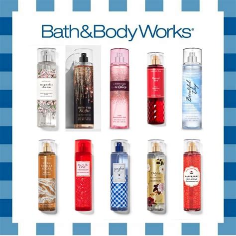 SET 10 CHAI Xịt thơm toàn thân bodymist Bath Body Works 30ml