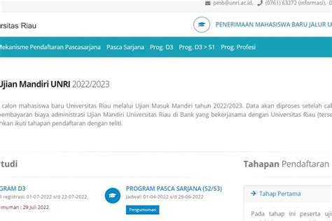 Link Pengumuman Um Unri Mandiri Hari Ini Um Unri Ac Id Cek Hasil