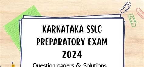 Karnataka Board Question Papers Archives Education Observer