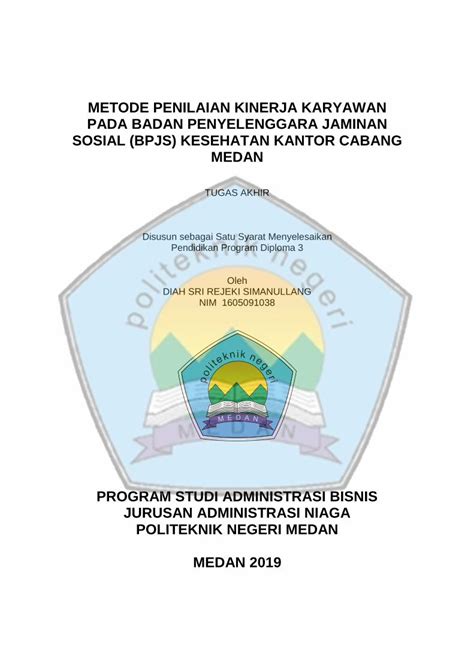 Pdf Metode Penilaian Kinerja Karyawan Pada Badan  Dokumen Tips