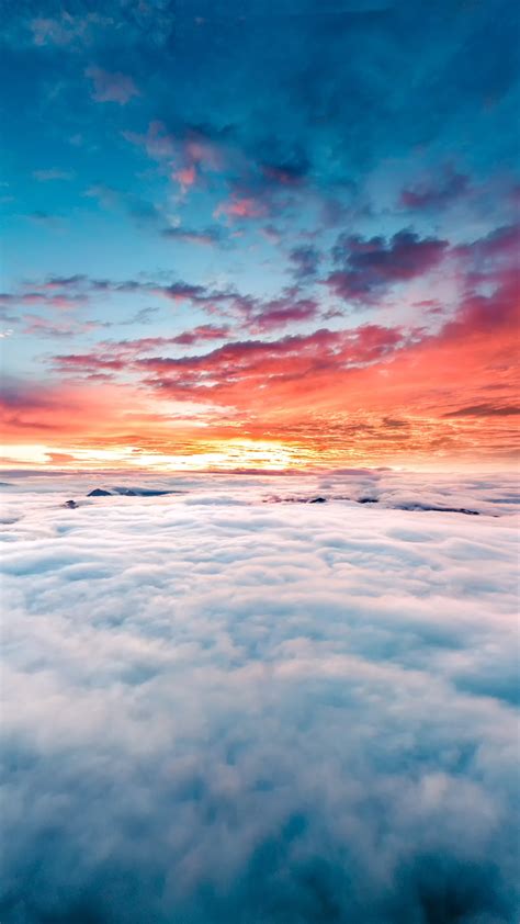 Horizon Above Clouds 4k 8k Wallpapers Hd Wallpapers Id 30605