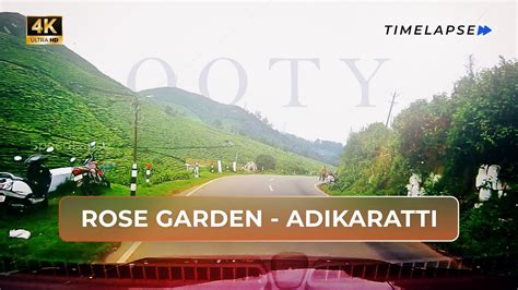 Ooty Rose Garden To Adikaratti Morning Drive Dashcam Time Lapse Car