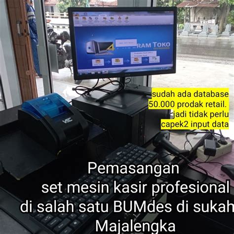 Jual Paket Mesin Kasir Komputer Monitor Inch Lengkap Siap Pakai