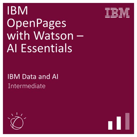 Ibm Openpages With Watson Ai Essentials Credly