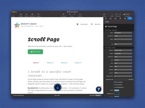 Scroll Page Stacks Addon by Weaver's Space