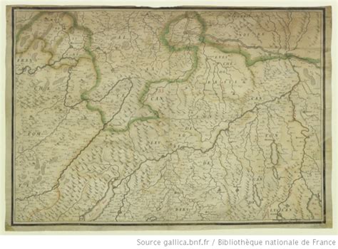 Carte contenant l Evesché de Basle le Comté de Montbéliart