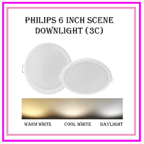 PHILIPS LED Scene Switch Recessed Downlight Meson 59466 Round 6 17W