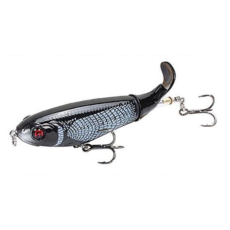 Whopper Popper Topwater Fishing Lure Artificial Hard Bait 3D Eyes