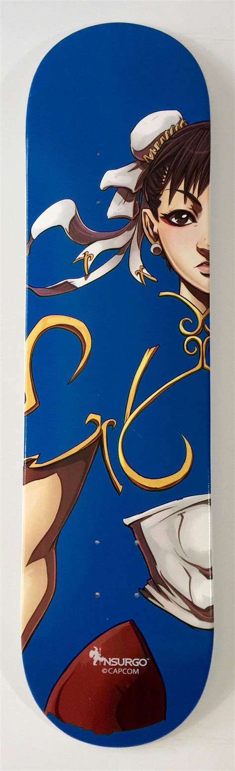 Street Fighter X Nusrgo Chun Li Skateboard Deck Capcom Street Fighter