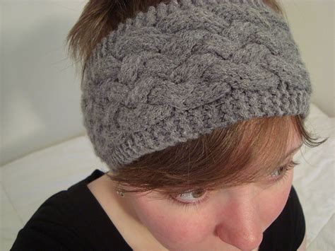 Ravelry Knotwork Cabled Headband Pattern By Lucy Liebenstein