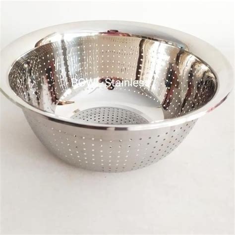 Jual Terbatas Sangku Bakul Nasi Stainless Colander Tanpa Tutup