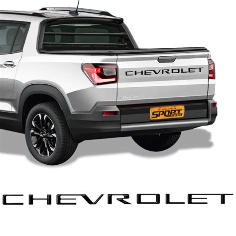 Faixa Traseira Chevrolet Montana Adesivo Resinado Preto