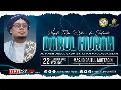 Live Majelis Darul Hijrah Masjid Bitul Muttaqin Jl