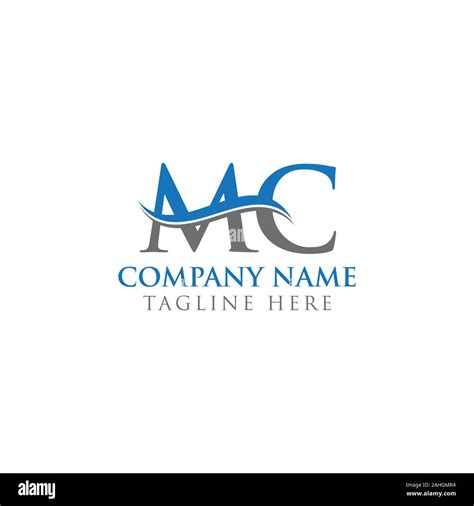 Initial MC letter Logo Design vector Template. Abstract Letter MC logo Design Stock Vector Image ...