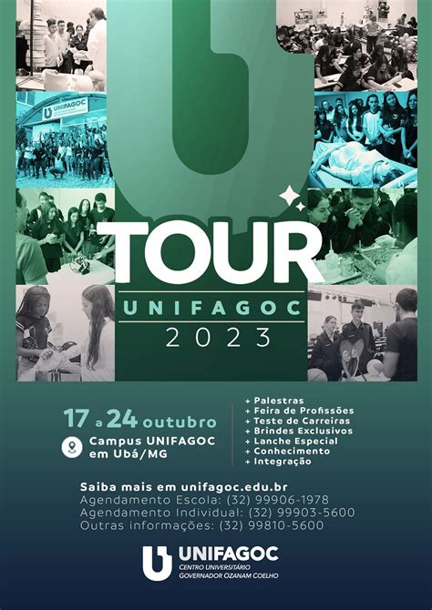 Notícias TOUR UNIFAGOC 2023 instituição divulga datas e abre