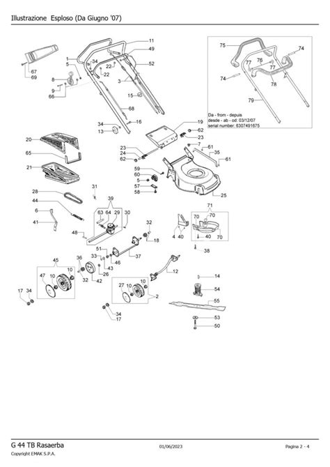 Kit Avviamento Completo Per Rasaerba Oleomac Efco Modello G53PK