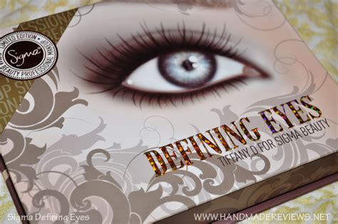 Sigma Defining Eyes Palette Swatches And Review Handmade Reviews