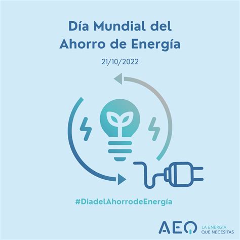 Día Mundial Del Ahorro De Energía Aeq Energia