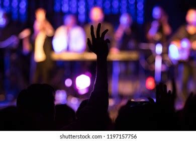 Hands Raised Praise Worship Christian Concert Stock Photo (Edit Now ...