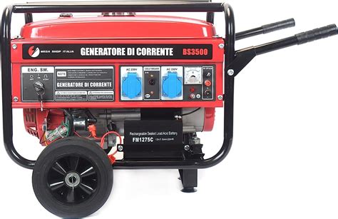 Generatore Di Corrente 3000W Benzina 4 Tempi Con 2 Prese 230V Con