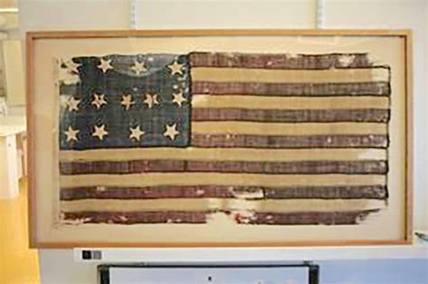 Rare 13-star American flag on display at Flag City USA for Flag Day on ...