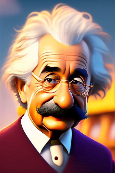 Lexica Albert Einstein In Cartoon Pixar Style