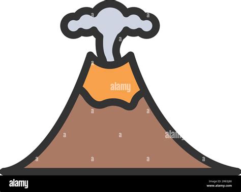 Volcano Icon Vector Image Stock Vector Image And Art Alamy