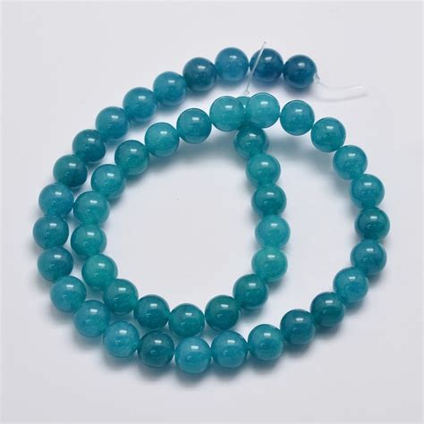 Beebeecraft Strands Natural Dyed Malaysia Jade Bead Strands Round