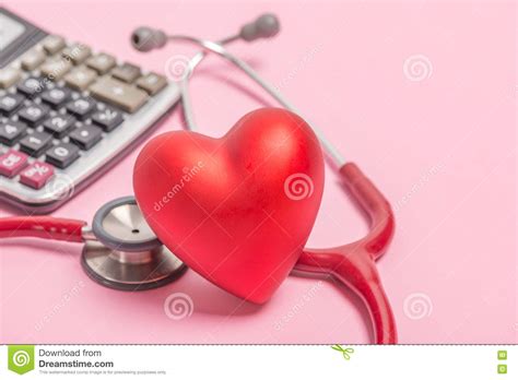 Stethoscope And Red Heart Stock Image Image Of Hospital 73403373