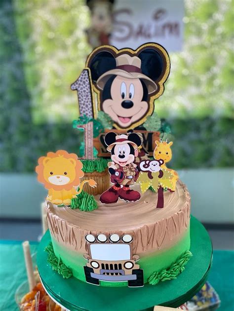 Mickey Safari Cake Safari Birthday Cakes Safari Cakes Mickey