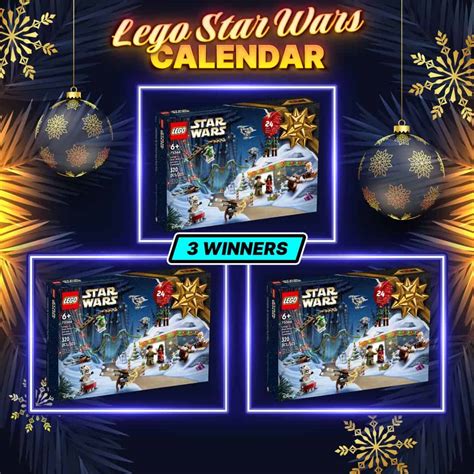 3 Winners: LEGO Star Wars Advent Calendar #1 - Gaming Giveaways